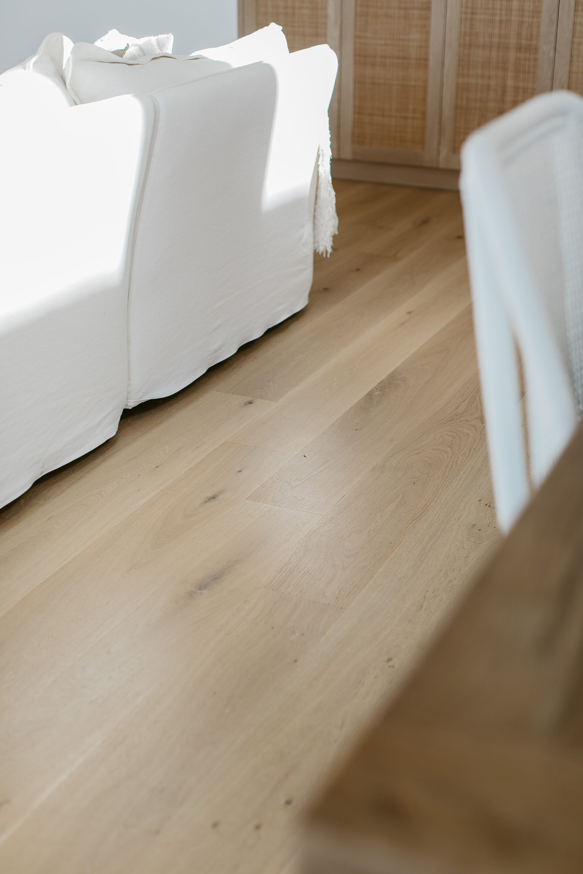Close-up timber grain detail after Newcastle floor sanding and polishing