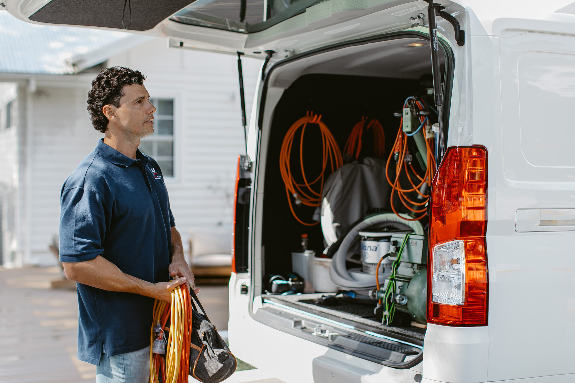 Absolute Floor Sanding professional van and equipment