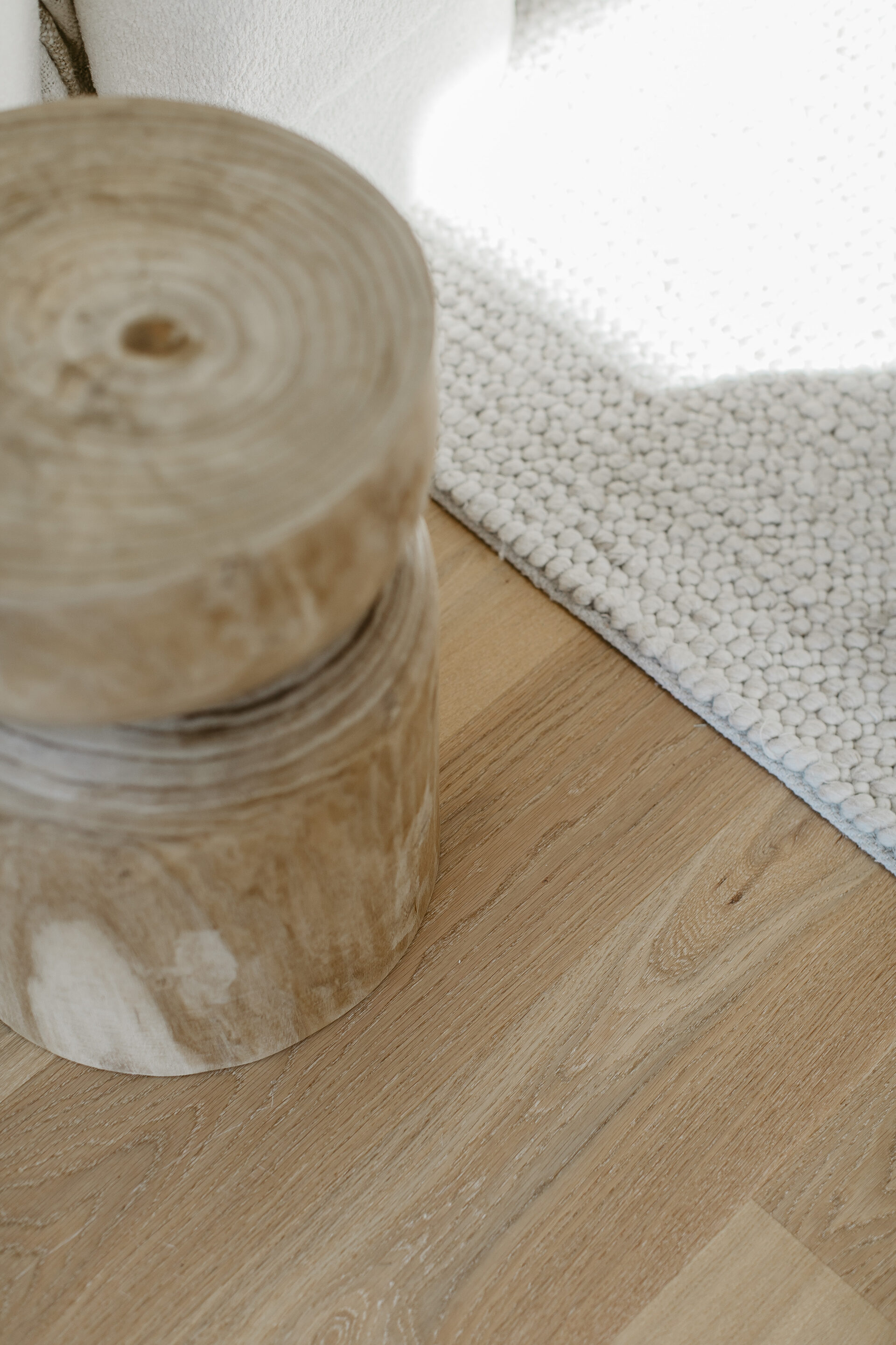 Polished timber stairs and dining area by Newcastle floor sanding specialists